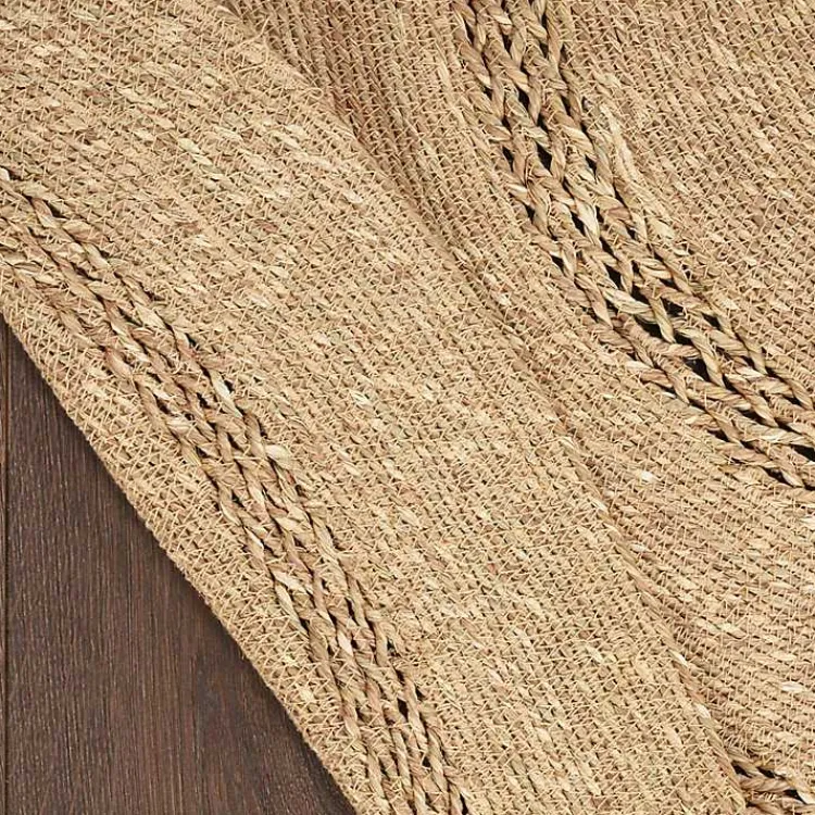 Area Rugs-Kirklands Home Natural Seagrass Indoor/Outdoor Area Rug, 5x5 Tan