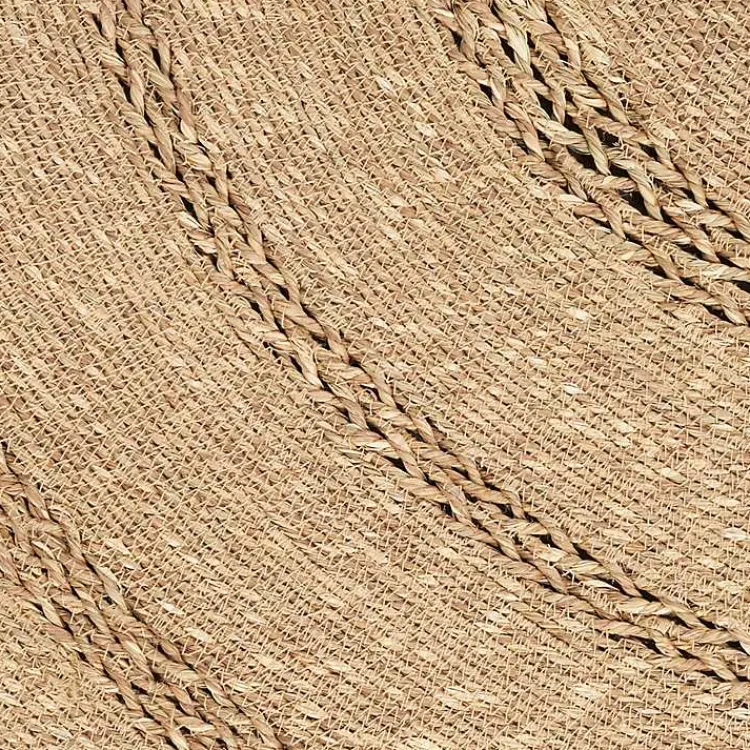Area Rugs-Kirklands Home Natural Seagrass Indoor/Outdoor Area Rug, 5x5 Tan