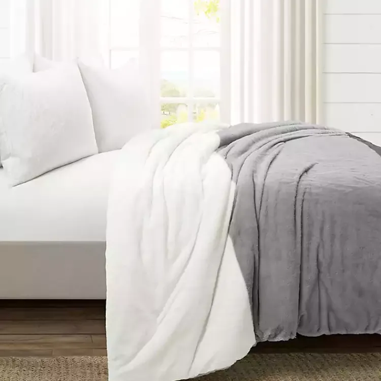 Comforters-Kirklands Home Color Block 3-pc. King Comforter Set Gray