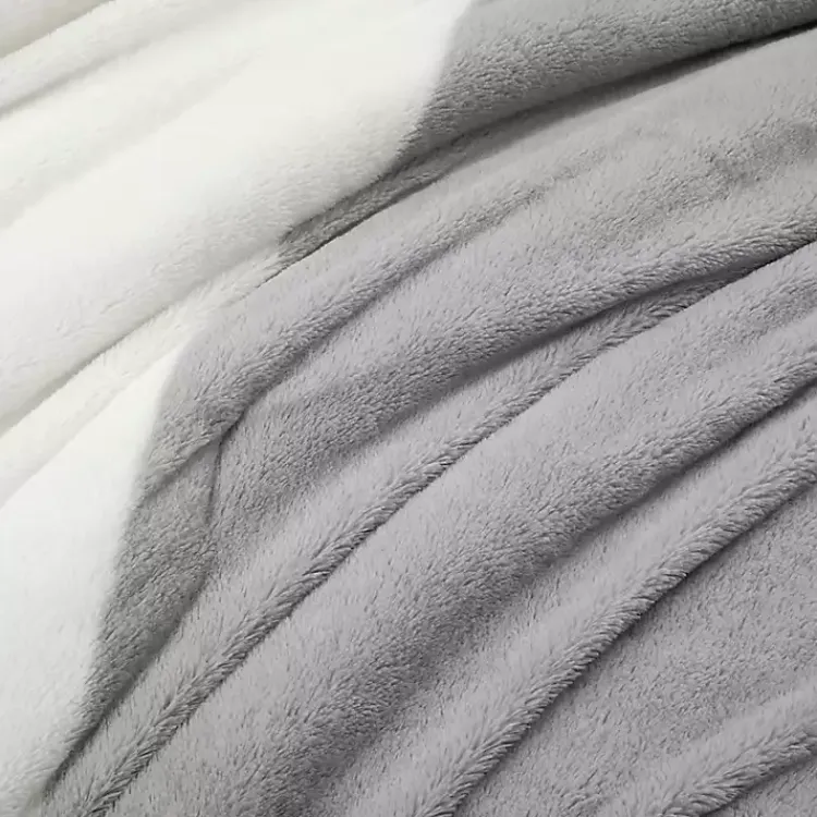 Comforters-Kirklands Home Color Block 3-pc. King Comforter Set Gray