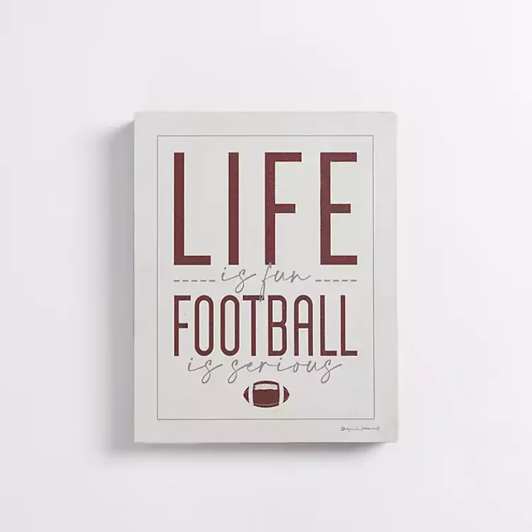 Wall Quotes & Signs-Kirklands Home Football is Serious Wall Plaque
