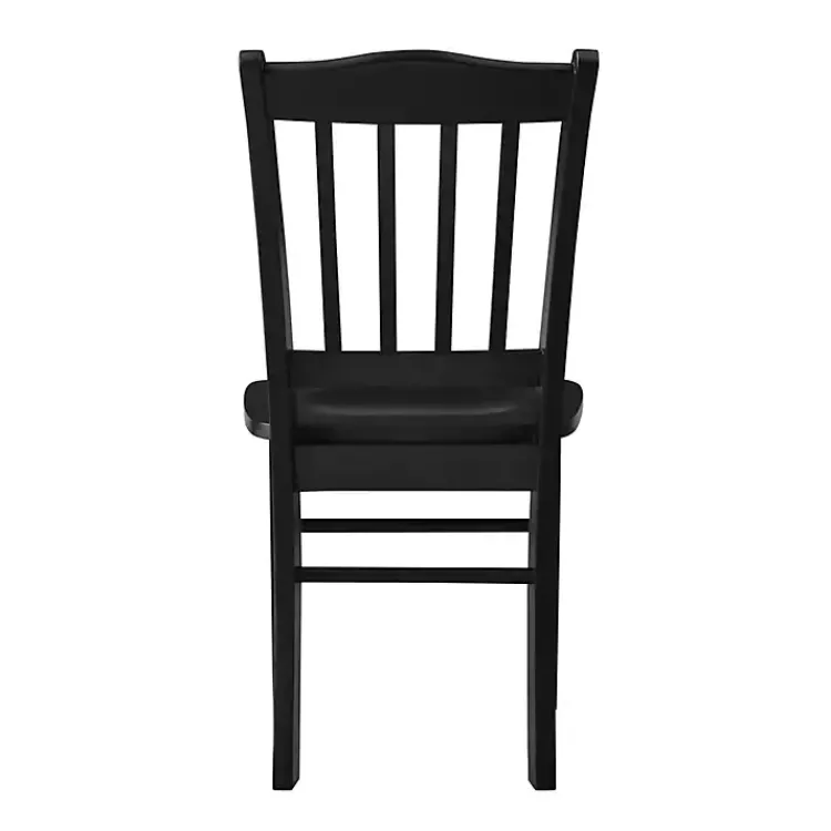 Dining Chairs-Kirklands Home Shaker Wood Dining Chairs, Set of 2 Black