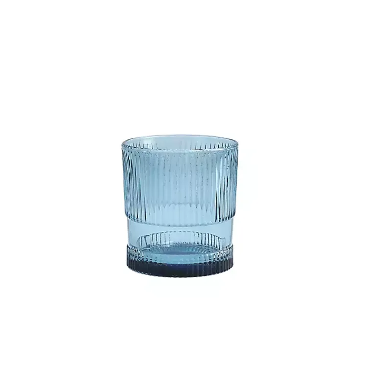 Glassware & Drinkware-Kirklands Home Fortessa NoHo Short Glasses, Set of 4 Blue