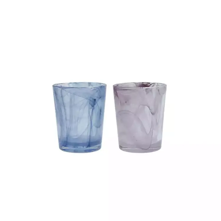 Glassware & Drinkware-Kirklands Home Fortessa Swirl Short Glasses, Set of 6 Blue