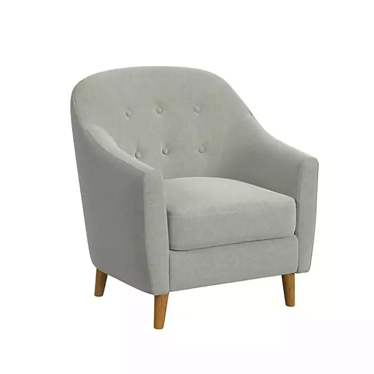 Accent Chairs-Kirklands Home Tufted Woven Accent Chair Gray