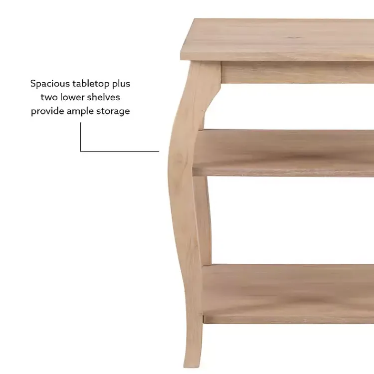 Accent & End Tables-Kirklands Home Natural Prismatic Wood Accent Table Brown