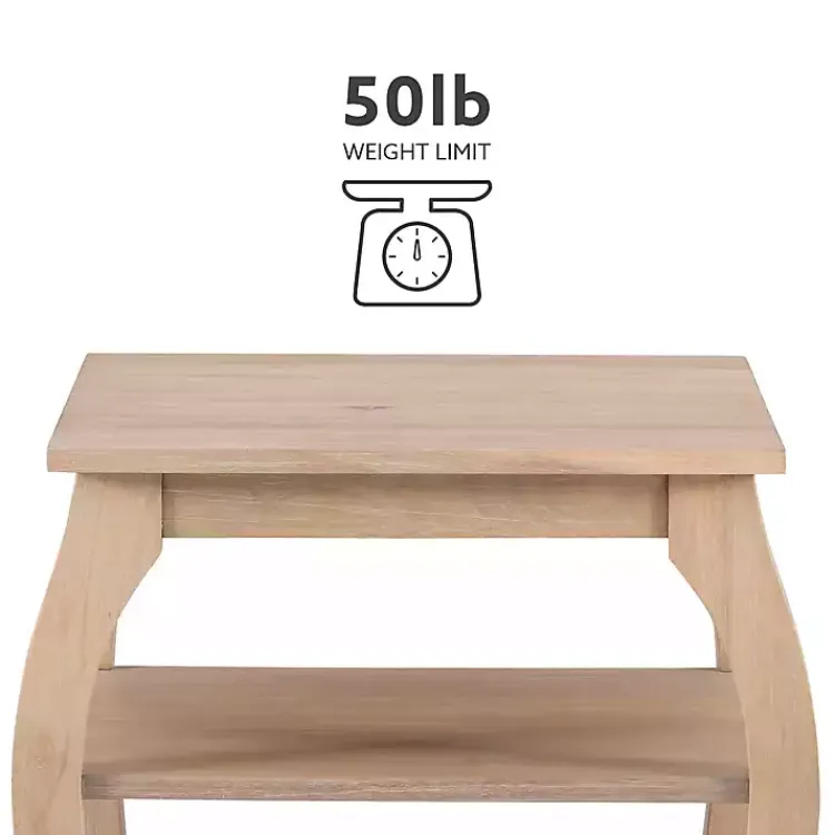 Accent & End Tables-Kirklands Home Natural Prismatic Wood Accent Table Brown