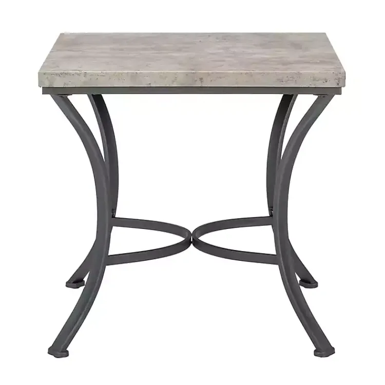 Coffee Tables-Kirklands Home Faux Concrete 3-pc. Coffee & Side Table Set Tan