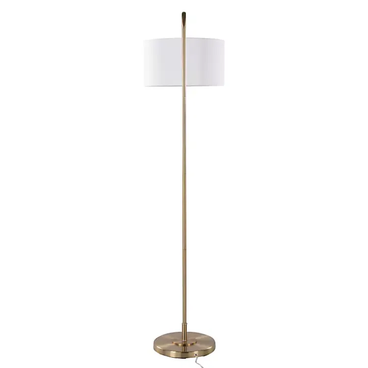 Floor Lamps-Kirklands Home Gold Modern Arch Floor Lamp White