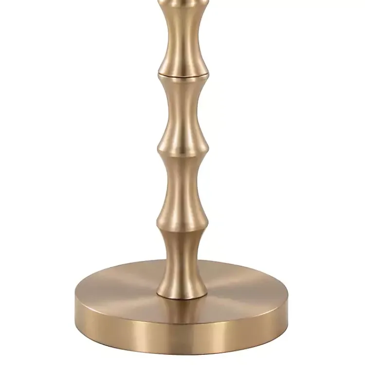 Accent & End Tables-Kirklands Home Metal Bamboo Accent Table Gold