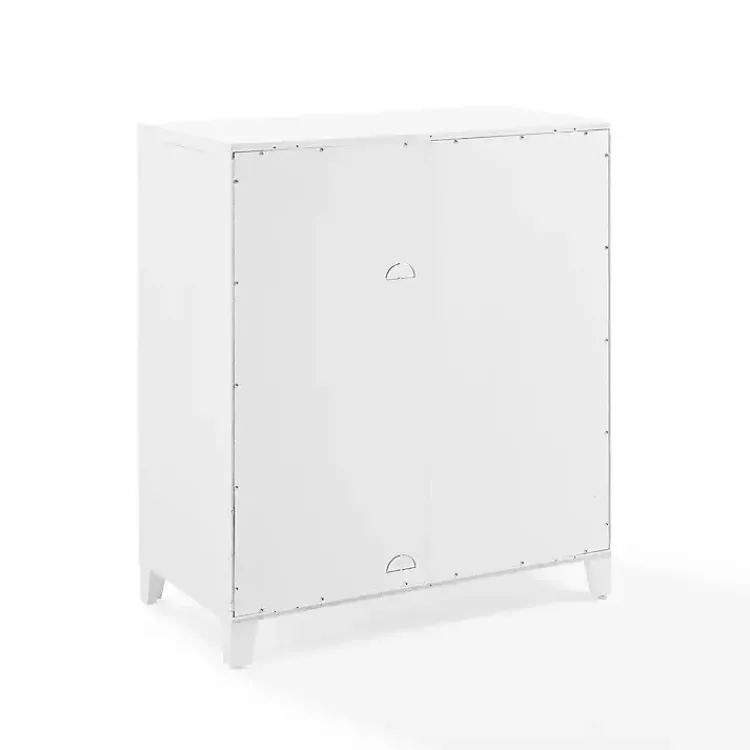 Cabinets & Sideboards-Kirklands Home & Gold Glass Door Storage Cabinet White