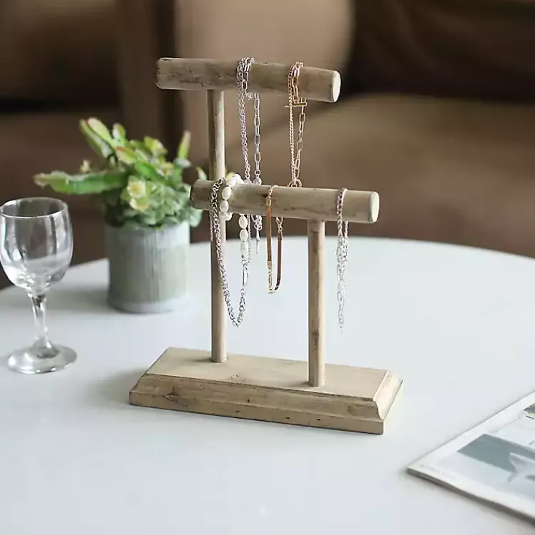Bathroom Accessories-Kirklands Home Handmade Driftwood Medium Jewelry Stand Brown
