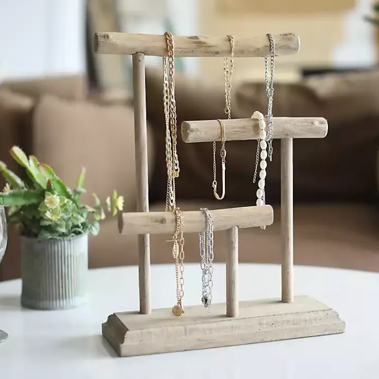 Bathroom Accessories-Kirklands Home Handmade Driftwood Large Jewelry Stand Brown