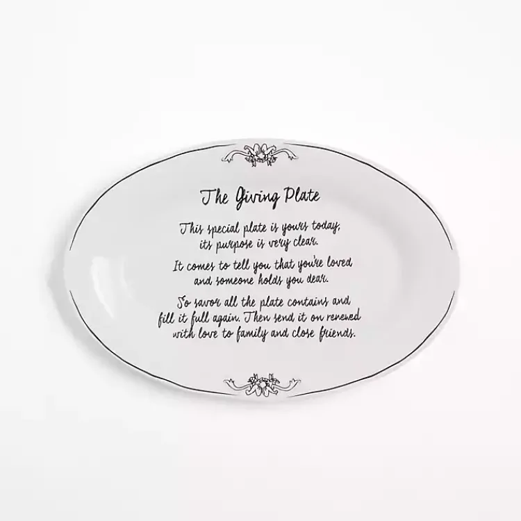 Serving & Entertaining-Kirklands Home Porcelain Giving Platter