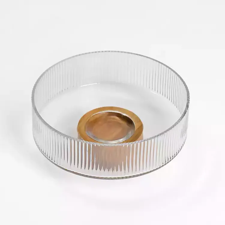 Serving & Entertaining-Kirklands Home Linear Glass Serving Bowl