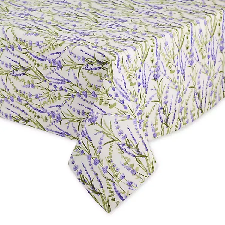 Table Linens-Kirklands Home Lavender Fields Cotton Tablecloth