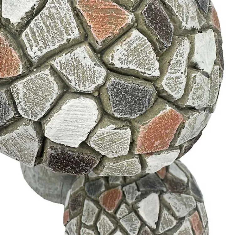 Garden Statues-Kirklands Home Mosaic Mushrooms Outdoor Statue