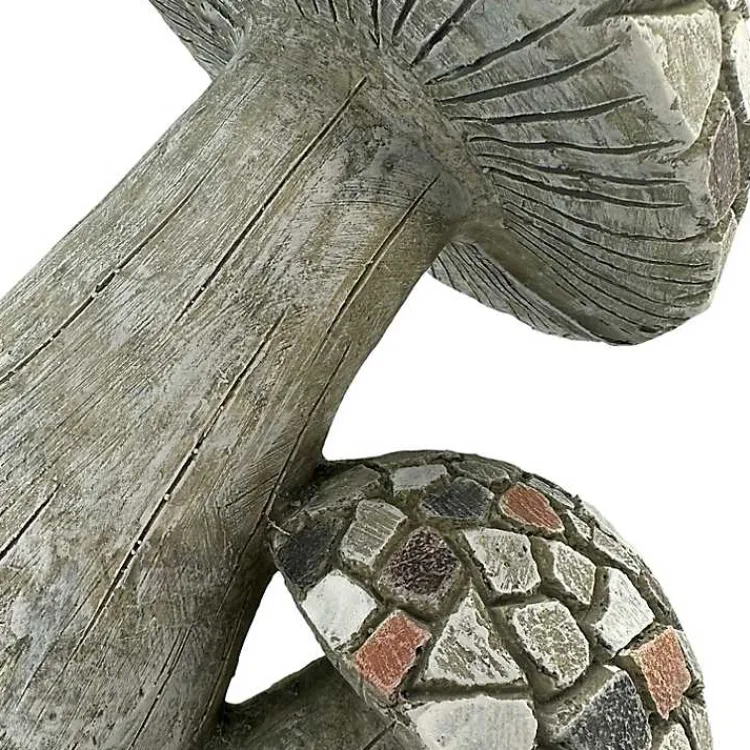 Garden Statues-Kirklands Home Mosaic Mushrooms Outdoor Statue