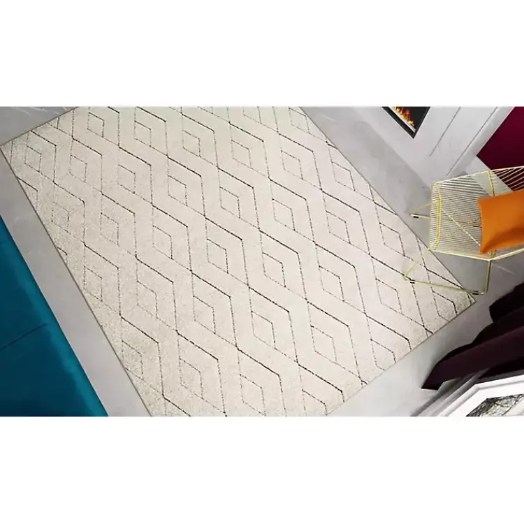 Area Rugs-Kirklands Home Modern Chevron Area Rug, 5x7 Tan