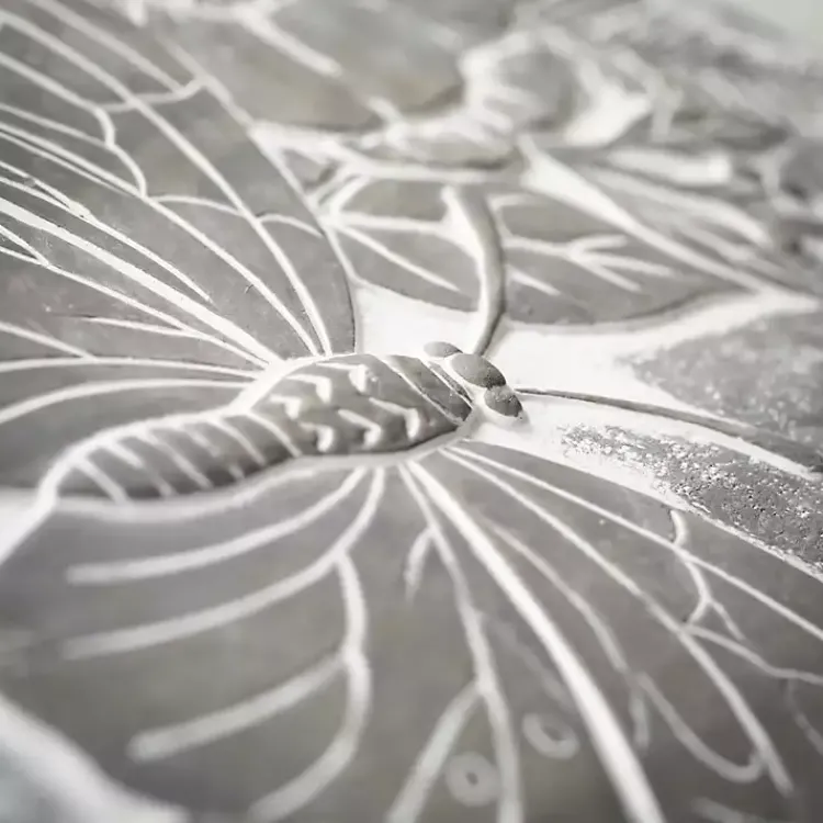 Garden Decor-Kirklands Home Butterfly Cement Stepping Stone Gray