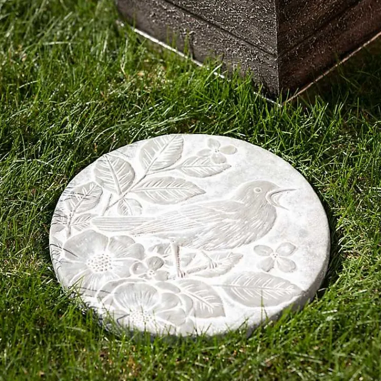 Garden Decor-Kirklands Home Bird Cement Stepping Stone Gray