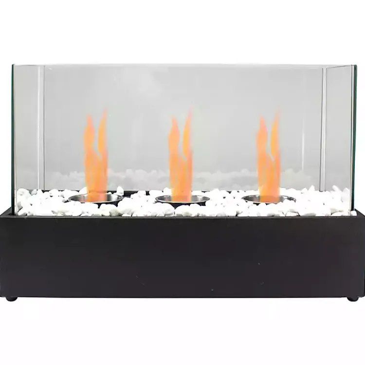 Fire Pits-Kirklands Home Outdoor Triple Flame Tabletop Fireplace