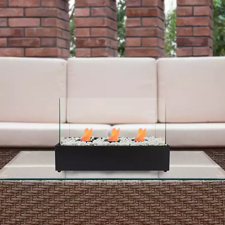 Fire Pits-Kirklands Home Outdoor Triple Flame Tabletop Fireplace
