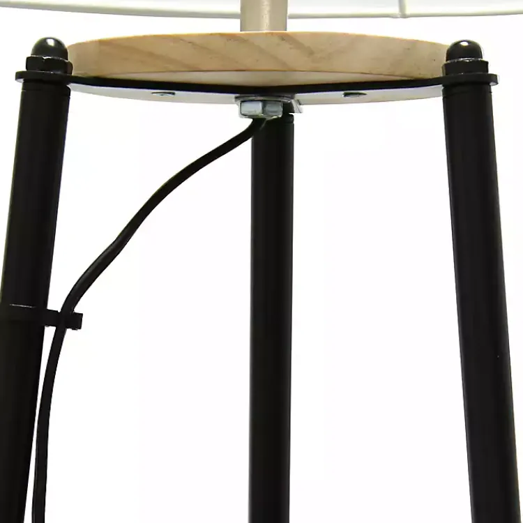 Floor Lamps-Kirklands Home Natural 3-Tier Tripod Floor Lamp