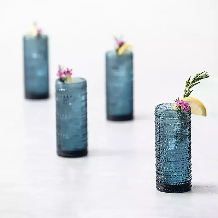 Glassware & Drinkware-Kirklands Home Fortessa Jupiter Highball Glasses, Set of 6 Blue