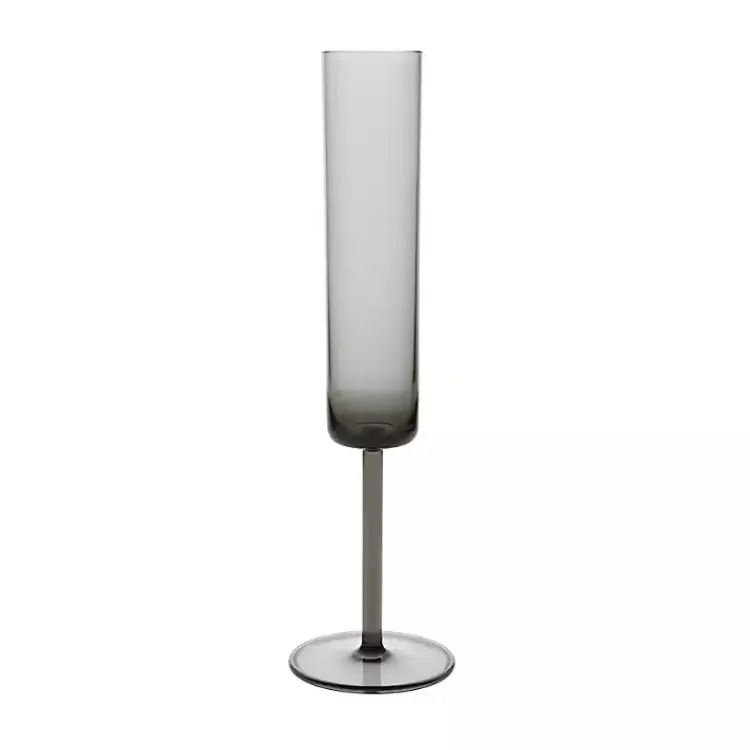 Glassware & Drinkware-Kirklands Home Fortessa Urbo Champagne Flutes, Set of 6 Gray