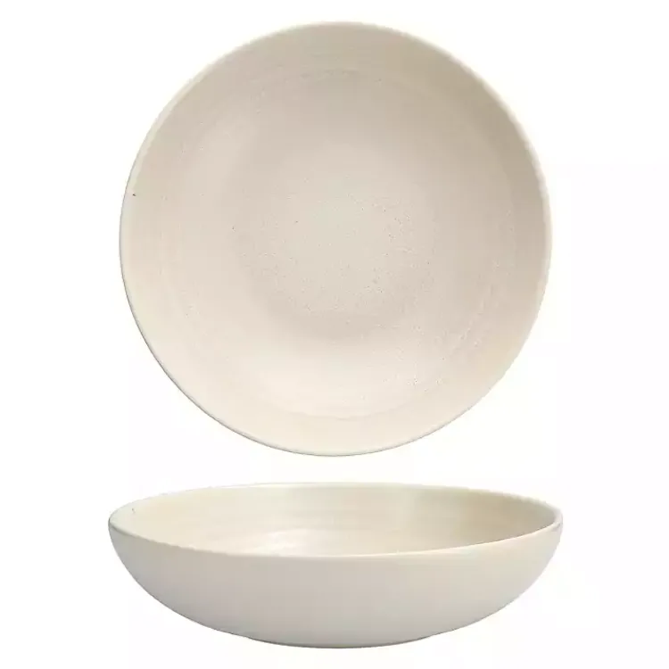 Dinnerware-Kirklands Home Fortessa Sand Ceramic Pasta Bowls, Set of 4 Tan