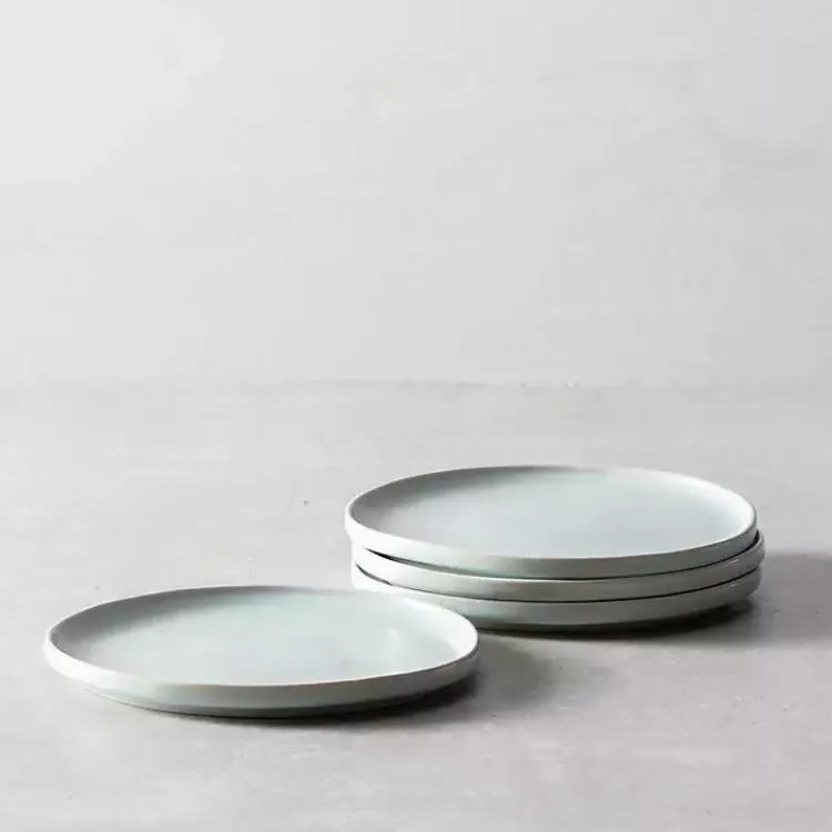 Dinnerware-Kirklands Home Fortessa Cypress Ceramic Salad Plates, Set of 4 Blue