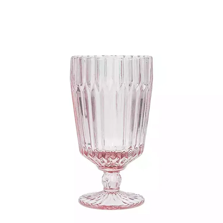 Glassware & Drinkware-Kirklands Home Fortessa Archie Goblet Glasses, Set of 6 Pink