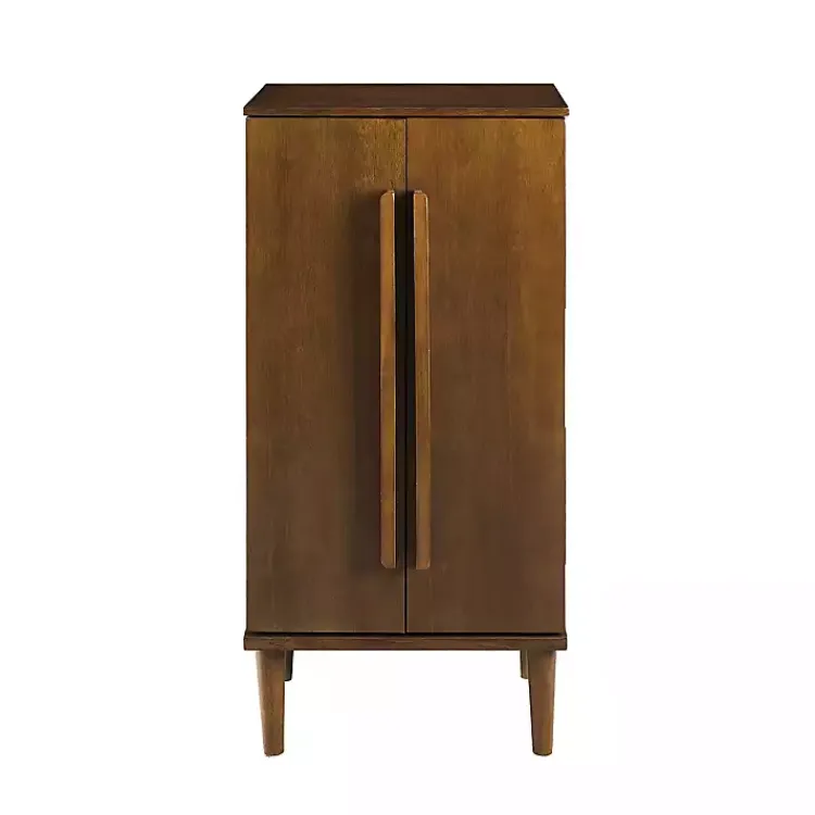 Armoires-Kirklands Home Mid-Century Modern Walnut Jewelry Armoire Brown