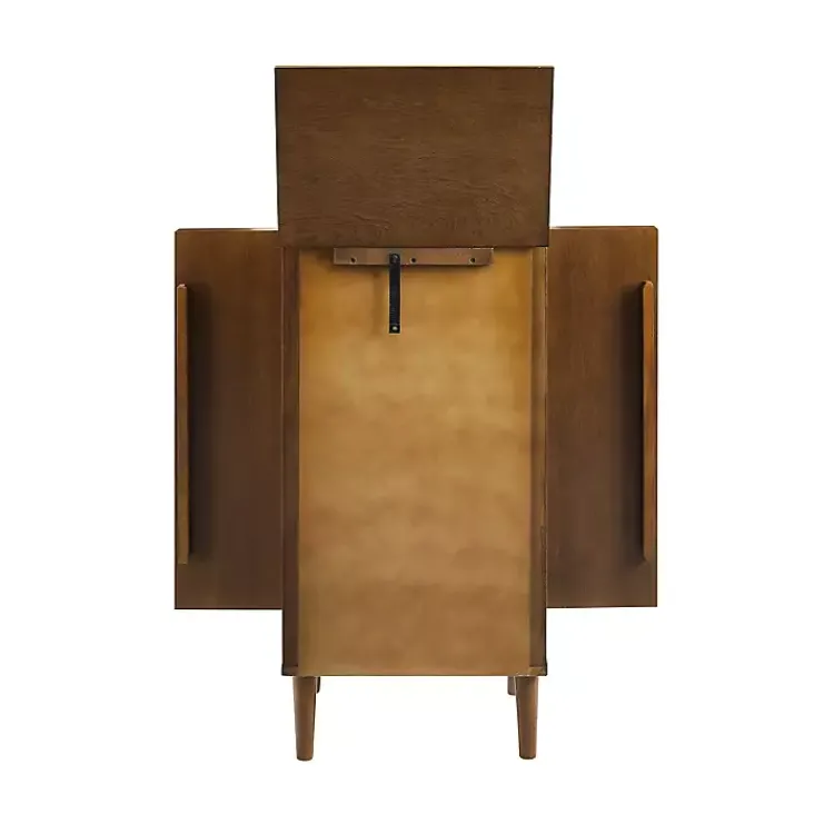 Armoires-Kirklands Home Mid-Century Modern Walnut Jewelry Armoire Brown