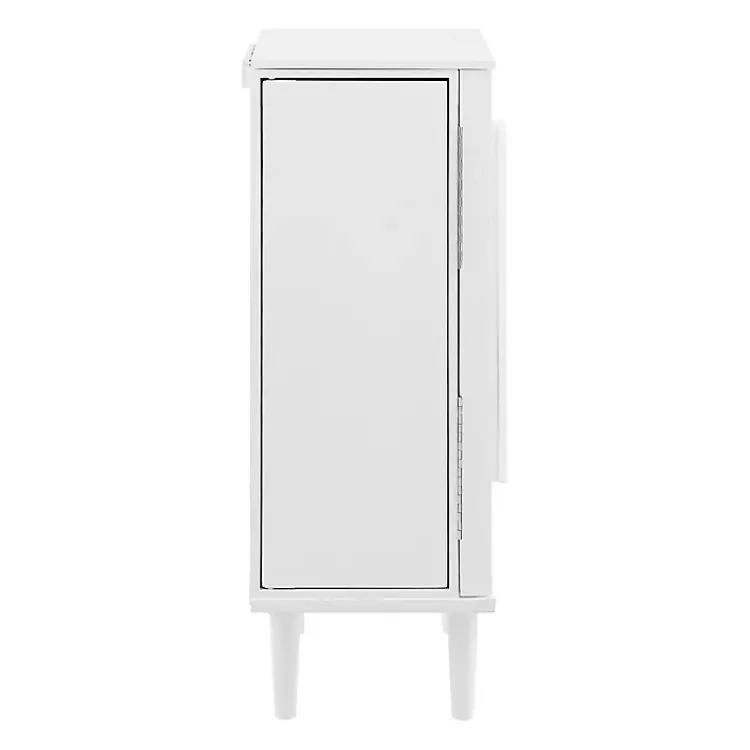 Armoires-Kirklands Home Mid-Century Modern Jewelry Armoire White