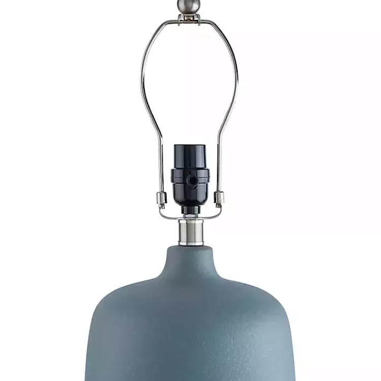 Table Lamps-Kirklands Home Harmonie Blue Ceramic Table Lamp Tan