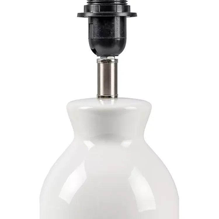 Table Lamps-Kirklands Home Stella Mini Table Lamp with Woven Shade White