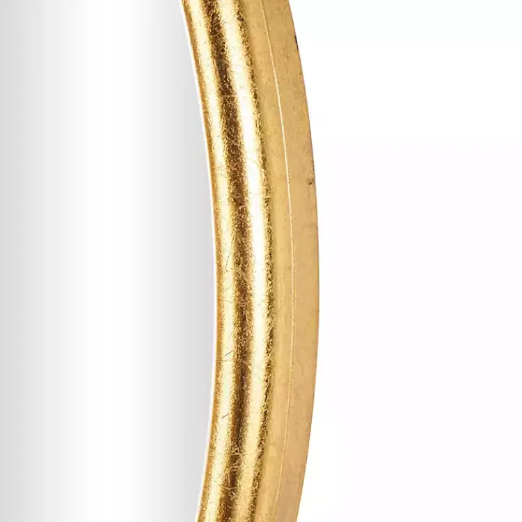 Decorative Mirrors-Kirklands Home Gold Round Baroque Wall Mirror