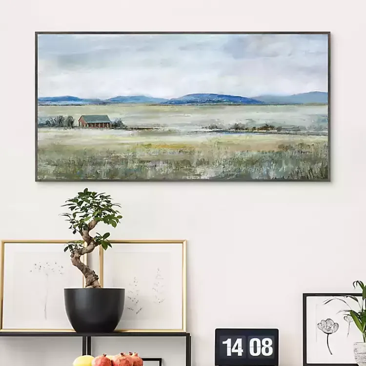 Canvas Art-Kirklands Home Patterson's Farm Framed Canvas Art Print Green