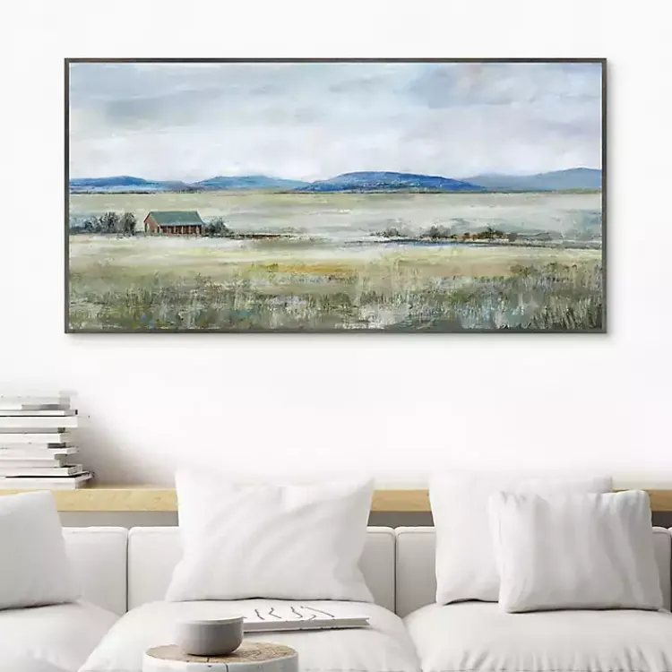 Canvas Art-Kirklands Home Patterson's Farm Framed Canvas Art Print Green