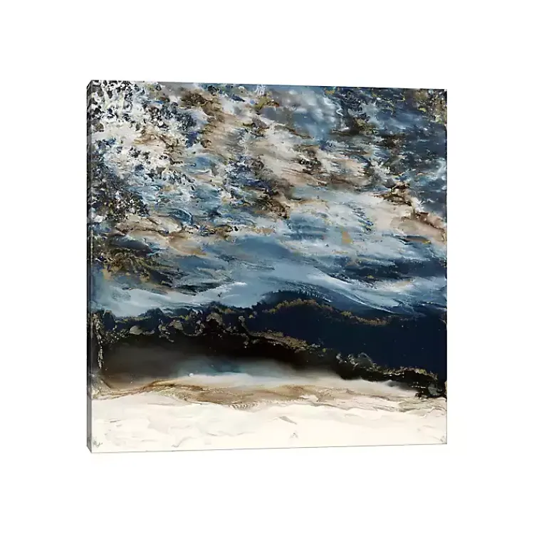 Canvas Art-Kirklands Home Midnight Wave Canvas Art Print Blue