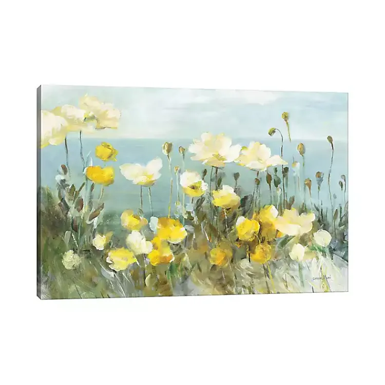 Canvas Art-Kirklands Home Field of Yellow Poppies Canvas Art Print