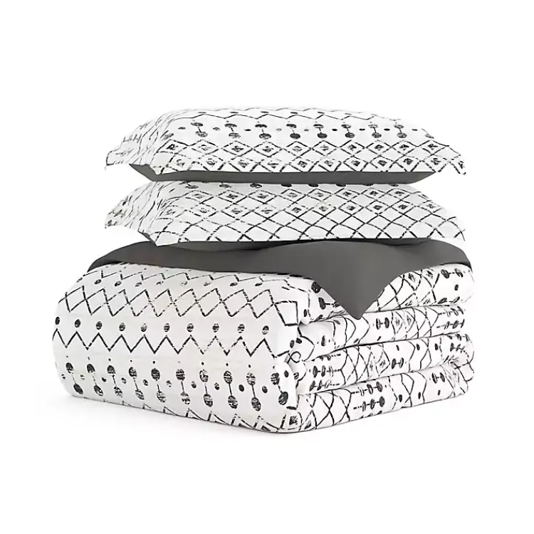 Duvets-Kirklands Home Gray Bohemian 2-pc. Twin Duvet Cover Set