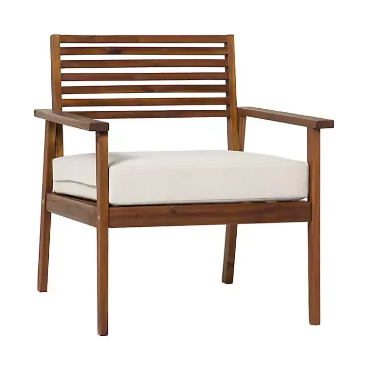 Outdoor Seating-Kirklands Home Dark Brown Zane Outdoor Club Chair