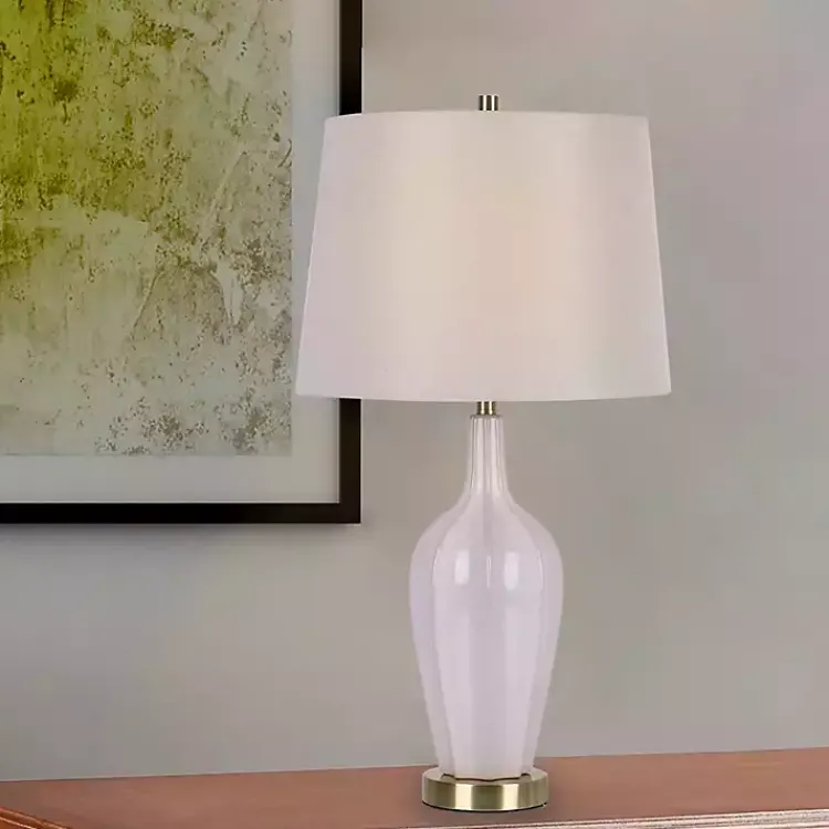 Table Lamps-Kirklands Home Needle Neck Ceramic Table Lamps, Set of 2 White