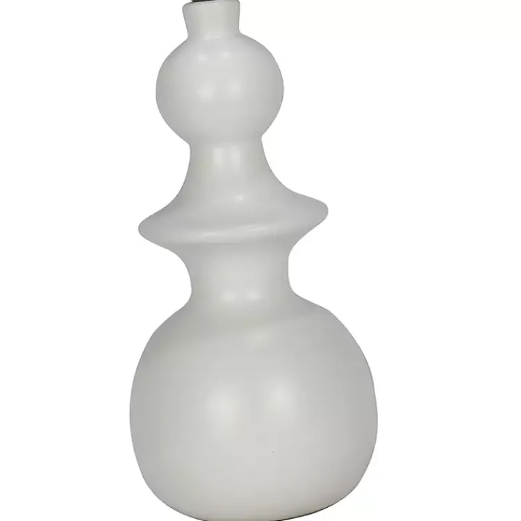 Table Lamps-Kirklands Home White Modern Spindle Table Lamp Ivory