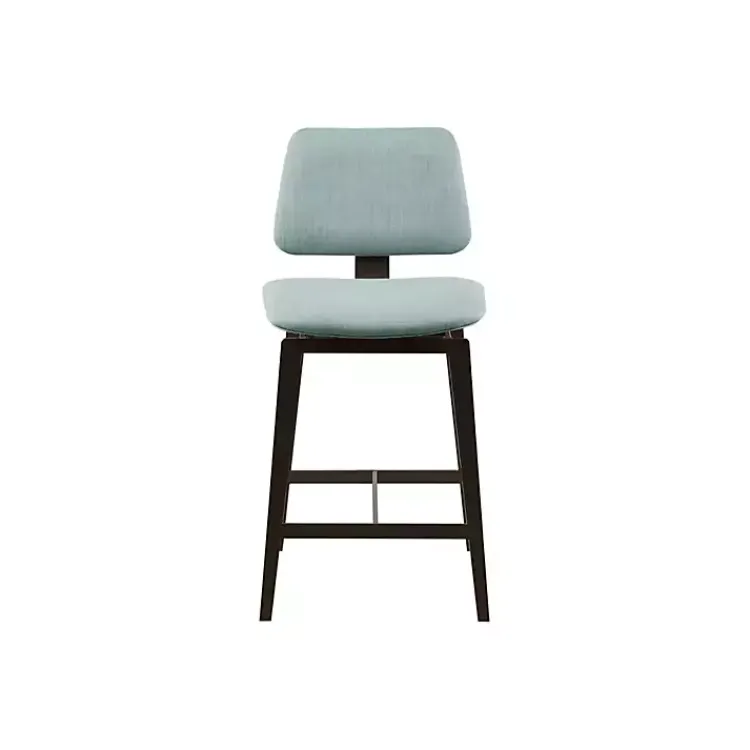 Bar Stools & Counter Height Stools-Kirklands Home Light Swivel Counter Stool Blue