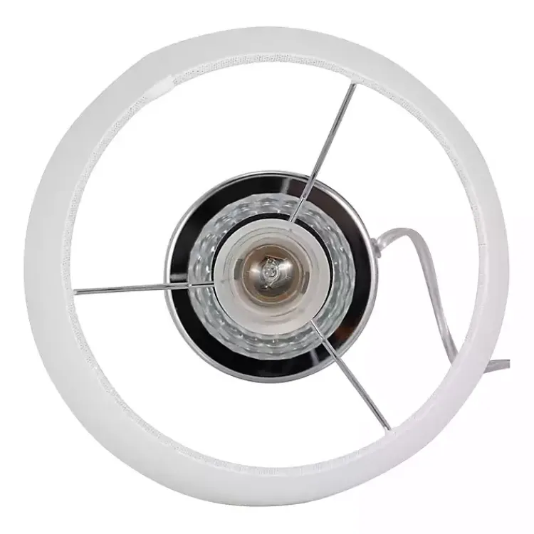 Table Lamps-Kirklands Home Silver Crystal Orb Table Lamps, Set of 2 White