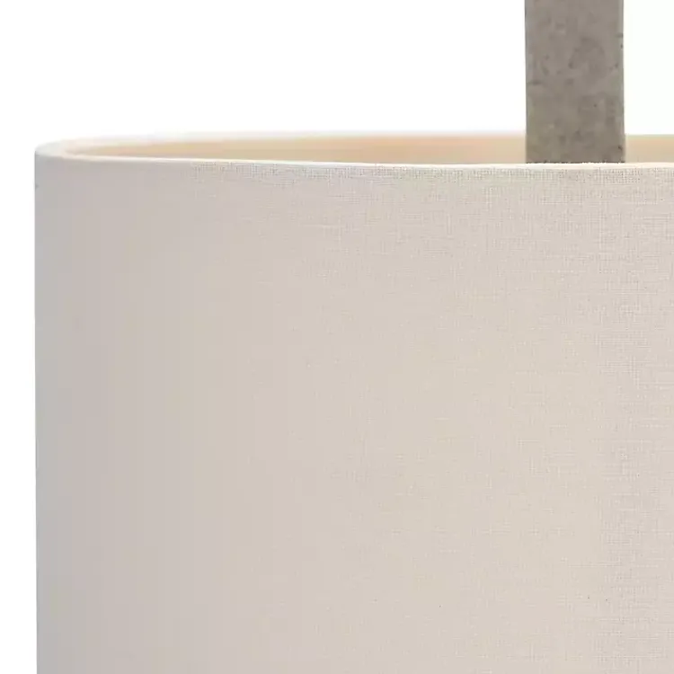 Table Lamps-Kirklands Home Gray Stacked Blocks Table Lamp Ivory